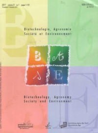 Biotechnologie, Agronomie Societe et Environnement Volume 21 No 1 Tahun 2017