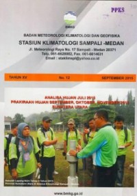 Badan Meteorologi Klimatologi dan Geofisika Tahun XV No. 12 September 2015