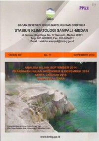 Badan Meteorologi Klimatologi dan Geofisika Tahun XIV No. 11 Nopember 2014