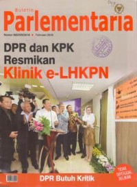 Buletin Parlementaria Nomor: 995/III/II/2018