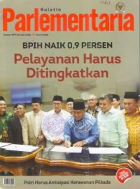 Buletin Parlementaria Nomor: 999/III/III/2018