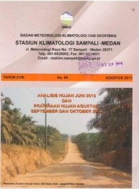 Badan Meteorologi Klimatologi dan Geofisika Tahun XVIII No.09 Agustus 2013