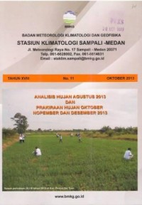 Badan Meteorologi Klimatologi dan Geofisika Tahun XVIII No.11 Oktober 2013