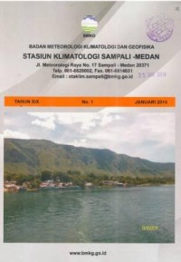 Badan Meteorologi Klimatologi dan Geofisika Tahun XIX No.1 Januari 2014