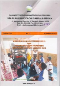 Badan Meteorologi Klimatologi dan Geofisika Tahun XVIII No.12 Nopember 2013