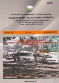 Badan Meteorologi Klimatologi dan Geofisika Tahun XV No. 15 Desember 2015