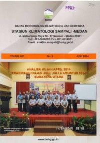 Badan Meteorologi Klimatologi dan Geofisika Tahun XIV No. 6 Juni 2014