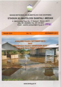 Badan Meteorologi Klimatologi dan Geofisika Tahun XVIII No.13 Desember 2013