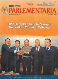 Buletin Parlementaria Nomor 859 IV/April 2014