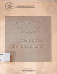 China national afforestation project : Technology improvements. Land reseurces series No.3
