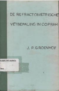 De Refractrometrische Vetbepaling In Coprah