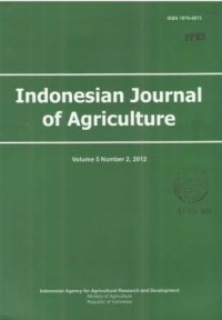 Indonesian Journal of Agriculture Volume 5 Number 2 Tahun 2012