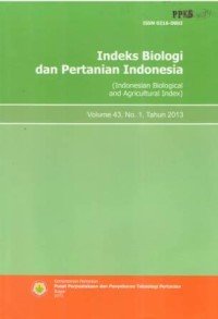 Indeks Biologi dan Pertanian Indonesia Volume 43 No. 1 Tahun 2013