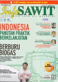 Info Sawit Vol. VII No. 11 Nopember 2013