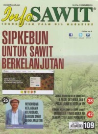 Info Sawit Vol. X No. 11 November 2016