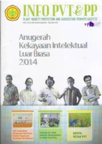 Info PVT & PP (Plant Variety Protection and Agriculture Permits Gazette) Edisi 3 Periode September - Desember 2014