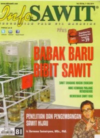 Info Sawit Vol. VIII No. 7 Juli 2014