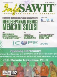 Info Sawit Vol. IX No. 11 November 2015