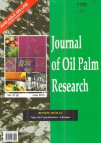 Journal of Oil Palm Research (JOPR) Vol. 27 (2) June 2015