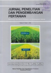 Jurnal Penelitian dan Pengembangan Pertanian Volume 31 Nomor 1 Maret 2012