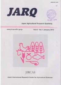 Japan Agricultural Research Quarterly ( JARAQ )Vol. 47 No. 1 January 2013