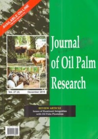 Journal of Oil Palm Research (JOPR) Vol. 27 (4) December 2015