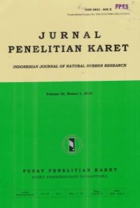 Jurnal Penelitian Karet Volume 33 Nomor 1 Tahun 2015