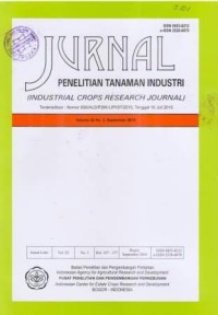 Jurnal Penelitian Tanaman Industri Volume 22 No. 3 September 2016