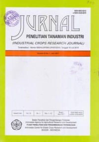 Jurnal Penelitian Tanaman Industri Volume 23 No. 1 Juni 2017