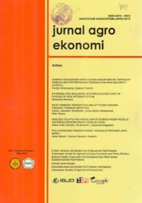 Jurnal Agro Ekonomi Volume 34 Nomor 1 Mei 2016