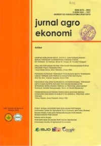 Jurnal Agro Ekonomi Volume 34 Nomor 2 Oktober 2016