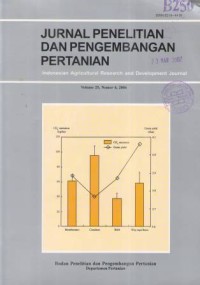 Jurnal Penelitian dan Pengembangan Pertanian Volume 25 Nomor 4 Tahun 2006