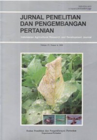 Jurnal Penelitian dan Pengembangan Pertanian Volume 27 Nomor 4 Tahun 2008