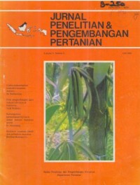 Jurnal Penelitian dan Pengembangan Pertanian Volume V Nomor 3 Juli 1986