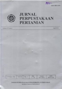 Jurnal Perpustakaan Pertanian Volume 22 Nomor 1 April 2013