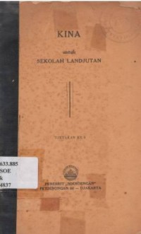 Kina Untuk Sekolah Landjutan