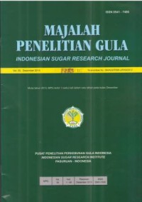 Majalah Penelitian Gula Vol. 50 Desember 2014