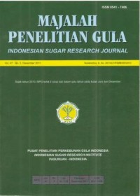 Majalah Penelitian Gula Vol.47 No.2 Desember 2011