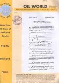 Oil World Weekly Vol. 60 No. 5 / 3 February 2017