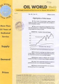 Oil World Weekly Vol. 61 No. 09 / 2 March 2018