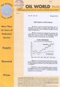 Oil World Weekly Vol. 59 No. 16 / 22 April 2016