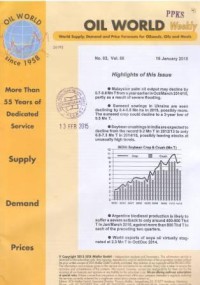 Oil World Weekly Vol. 58 No. 02 / 16 January 2015