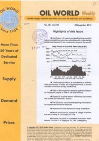 Oil World Weekly Vol. 56 No. 45 / 8 November 2013