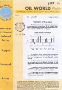 Oil World Weekly Vol. 57 No. 11 / 14 Maret 2014