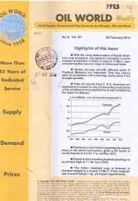 Oil World Weekly Vol. 57 No. 9 / 28 February 2014