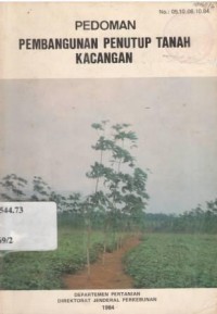 Pedoman pembangunan penutup tanah kacangan