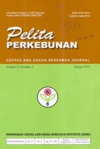 Pelita Perkebunan Volume 31 Number 2 Agustus 2015