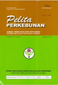 Pelita Perkebunan Volume 29 Nomor 2 Agustus 2013