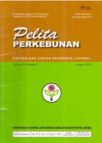 Pelita Perkebunan Volume 30 Nomor 2 Agustus 2014