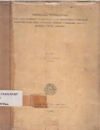 Pengaruh Intensitas Naungan dan Pemupukan Terhadap Pertumbuhan Bibit Tanaman Coklat (Theobroma cacao L.) Hibrida Upper Amazon